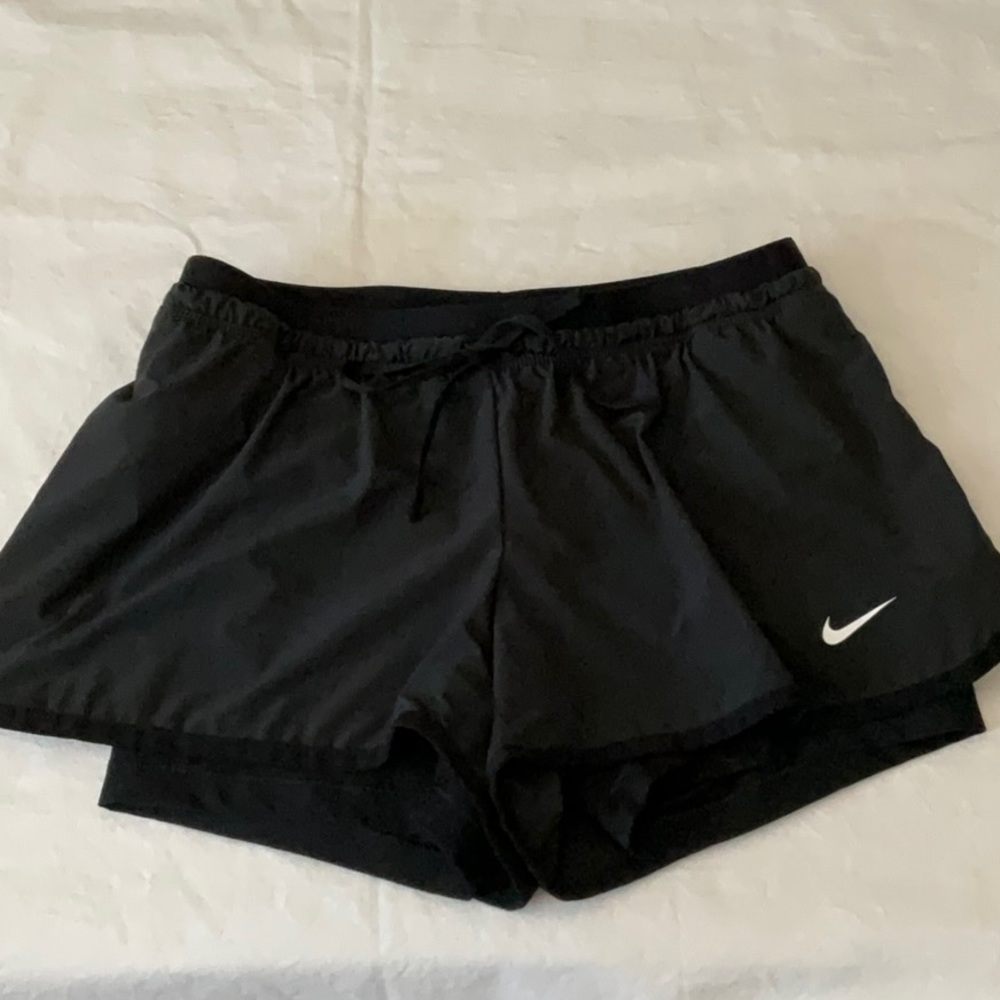 Nike Dri-Fit Running Shorts with Spandex Black Size Small